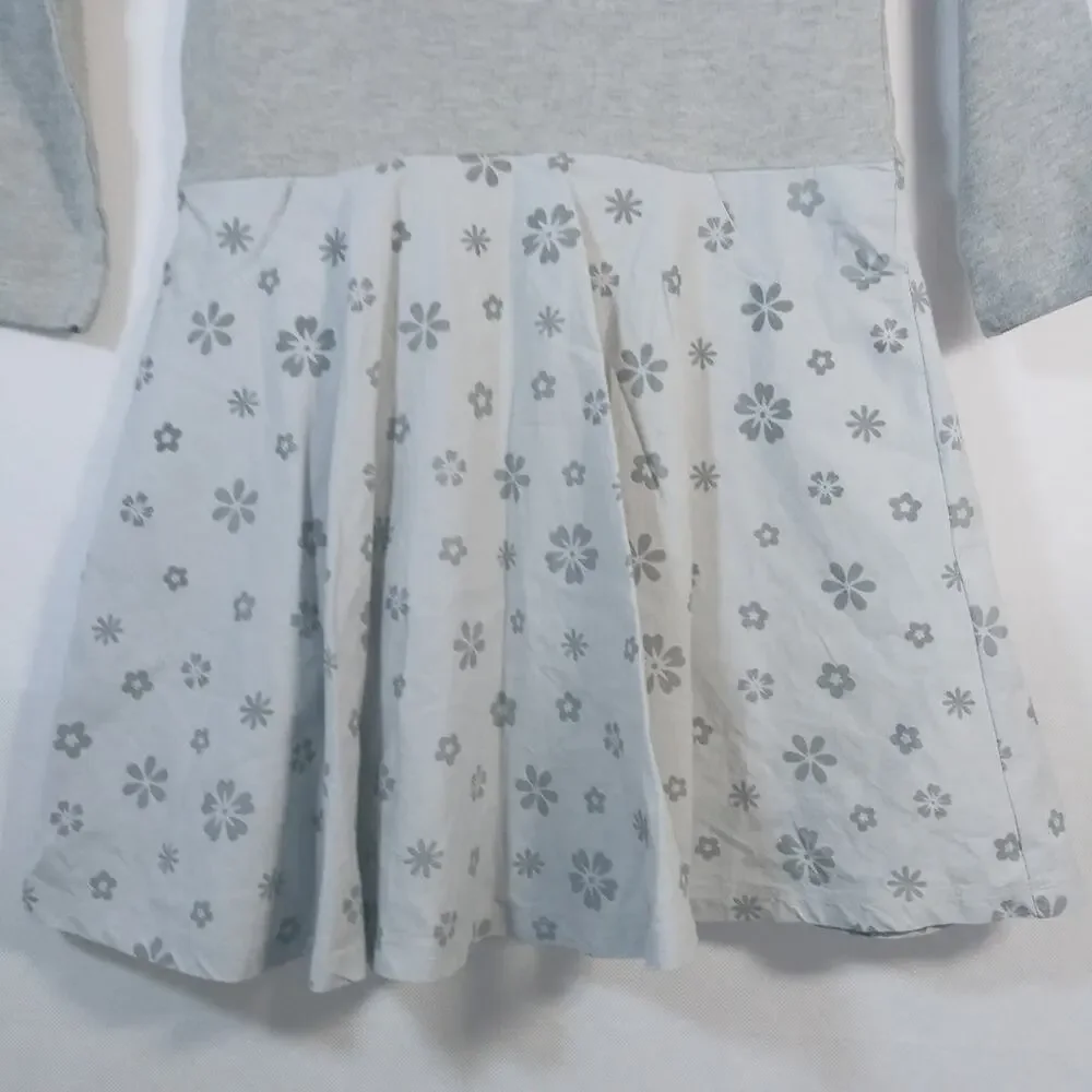 Chasing Fireflies Gray Cozy Dress With Pockets Size Girls 7/8